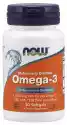 Now Foods Now Foods - Omega 3, Molekularnie Destylowany Olej Rybny, 30 Kap