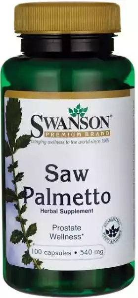 Swanson - Saw Palmetto (Palma Sabałowa), 540Mg, 100 Kapsułek