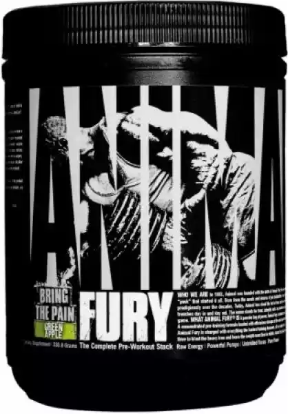 Universal Nutrition - Animal Fury, Green Apple, Proszek, 330G