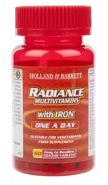 Holland & Barrett - Radiance Multiwitaminy Z Żelazem, 60 Tablete