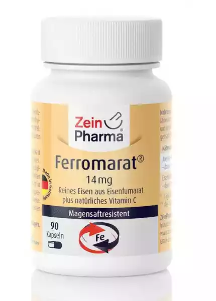 Zein Pharma -  Żelazo, Ferromarat, 14Mg, 90 Kapsułek