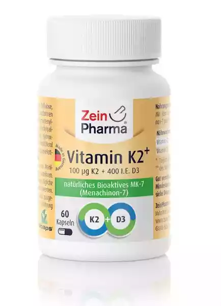 Zein Pharma - Witamina K2 + Menachinon-7, 100Mcg, 60 Kapsułek