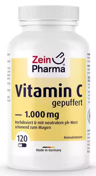Zein Pharma - Witamina C, Buforowana, 1000Mg, 120 Kapsułek