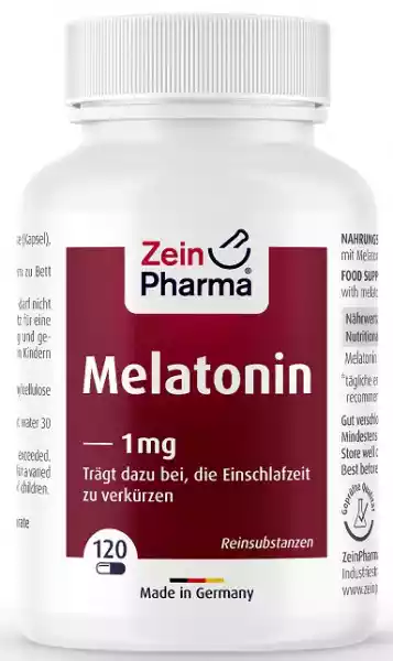 Zein Pharma - Melatonina, 1Mg, 120 Kapsułek