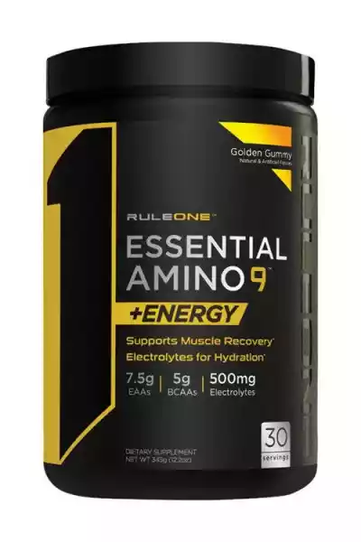 Rule One - Essential Amino 9 + Energy, Golden Gummy, Proszek, 34