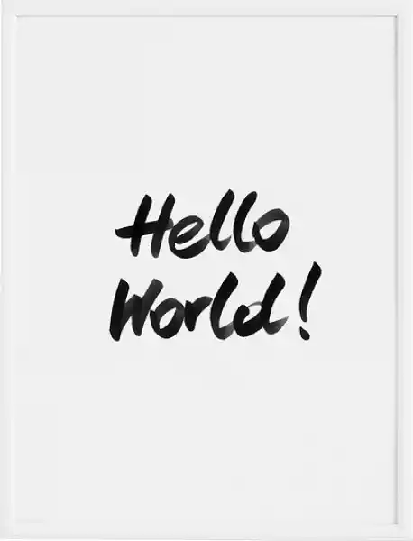 Plakat Hello World! 70 X 100 Cm