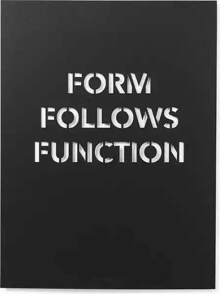 Plakat Form Follows Function 50 X 70 Cm Czarny